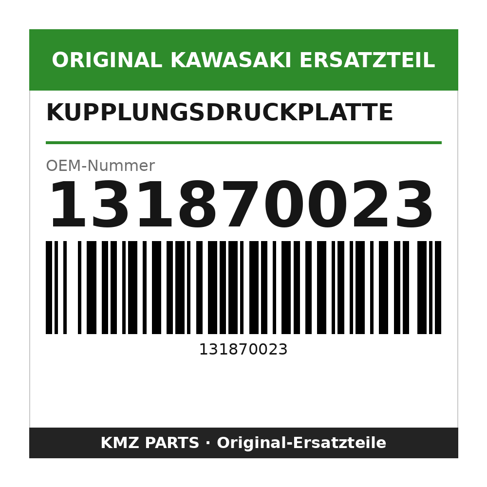 Kawasaki Kupplungsdruckplatte 131870023