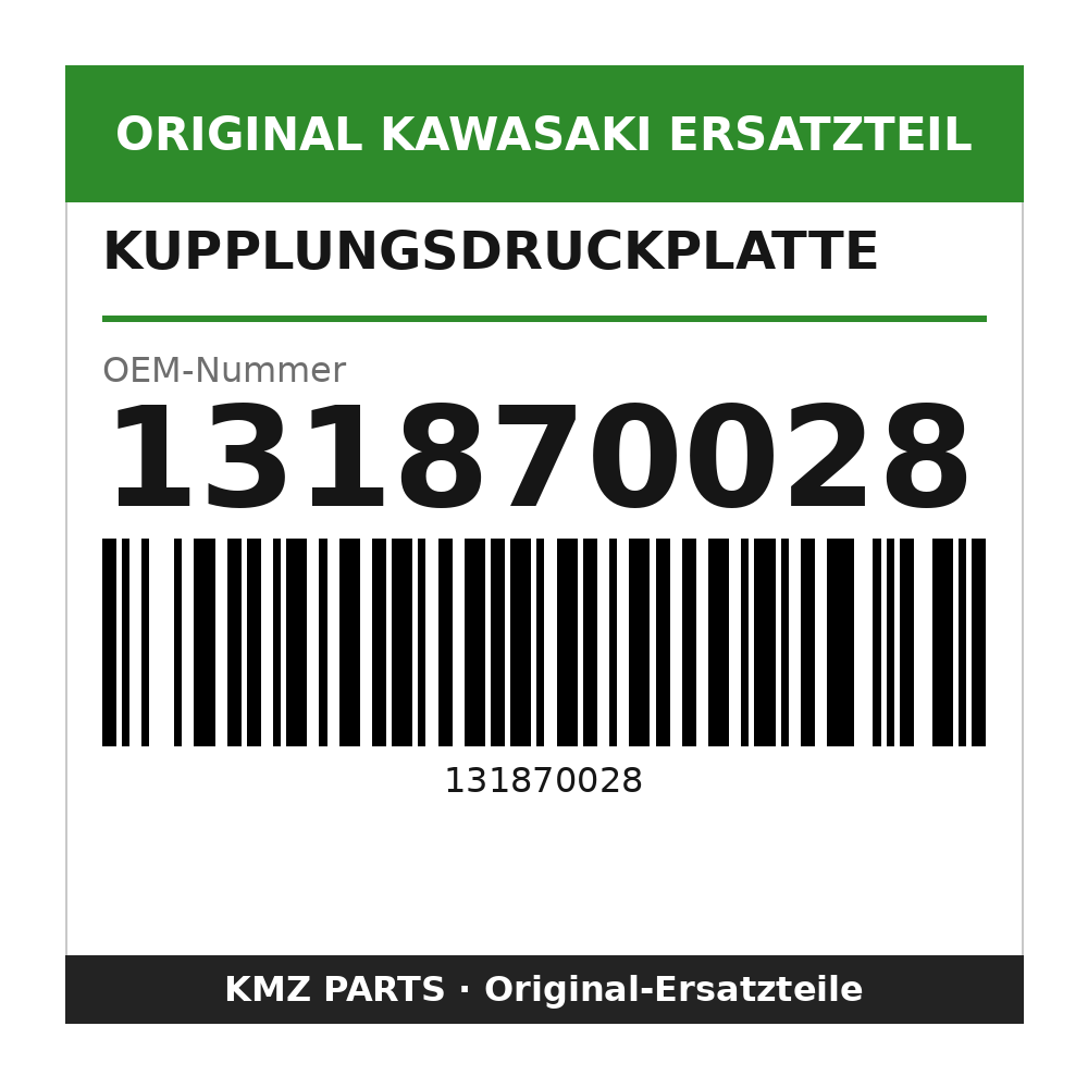 Kawasaki Kupplungsdruckplatte 131870028