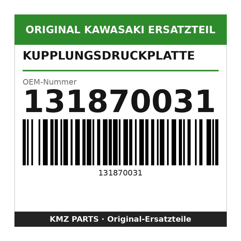 Kawasaki Kupplungsdruckplatte 131870031