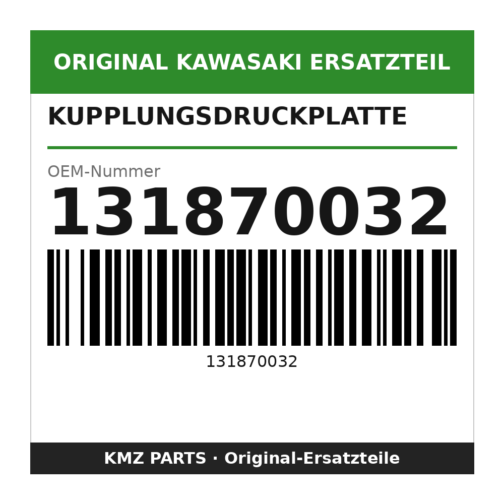 Kawasaki Kupplungsdruckplatte 131870032