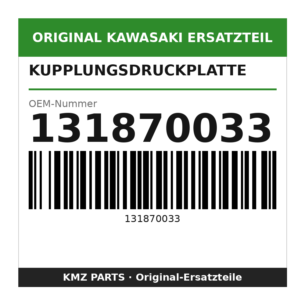 Kawasaki Kupplungsdruckplatte 131870033