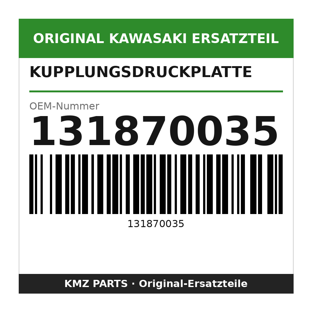 Kawasaki Kupplungsdruckplatte 131870035