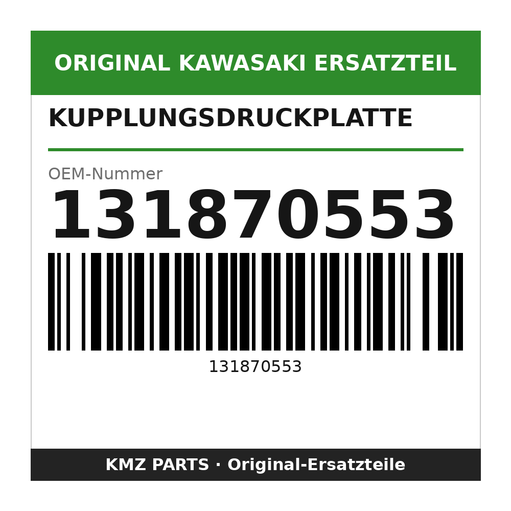 Kawasaki Kupplungsdruckplatte 131870553