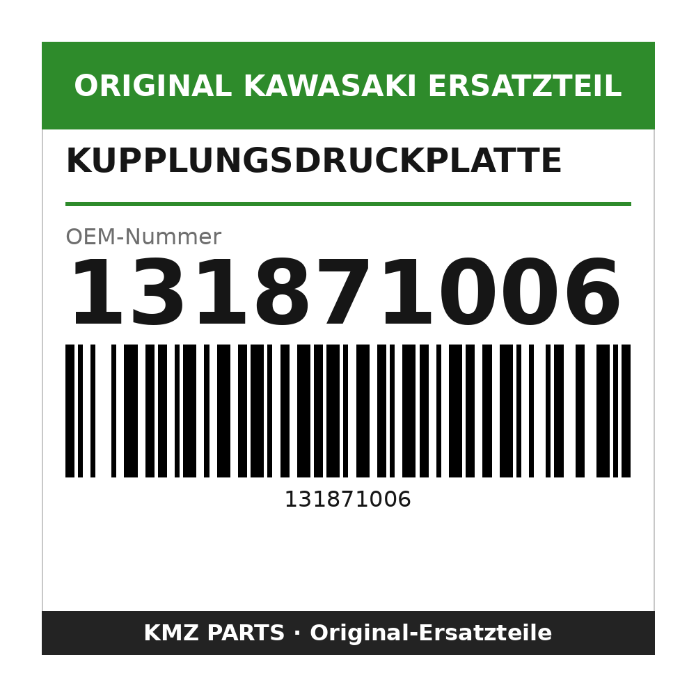 Kawasaki Kupplungsdruckplatte 131871006