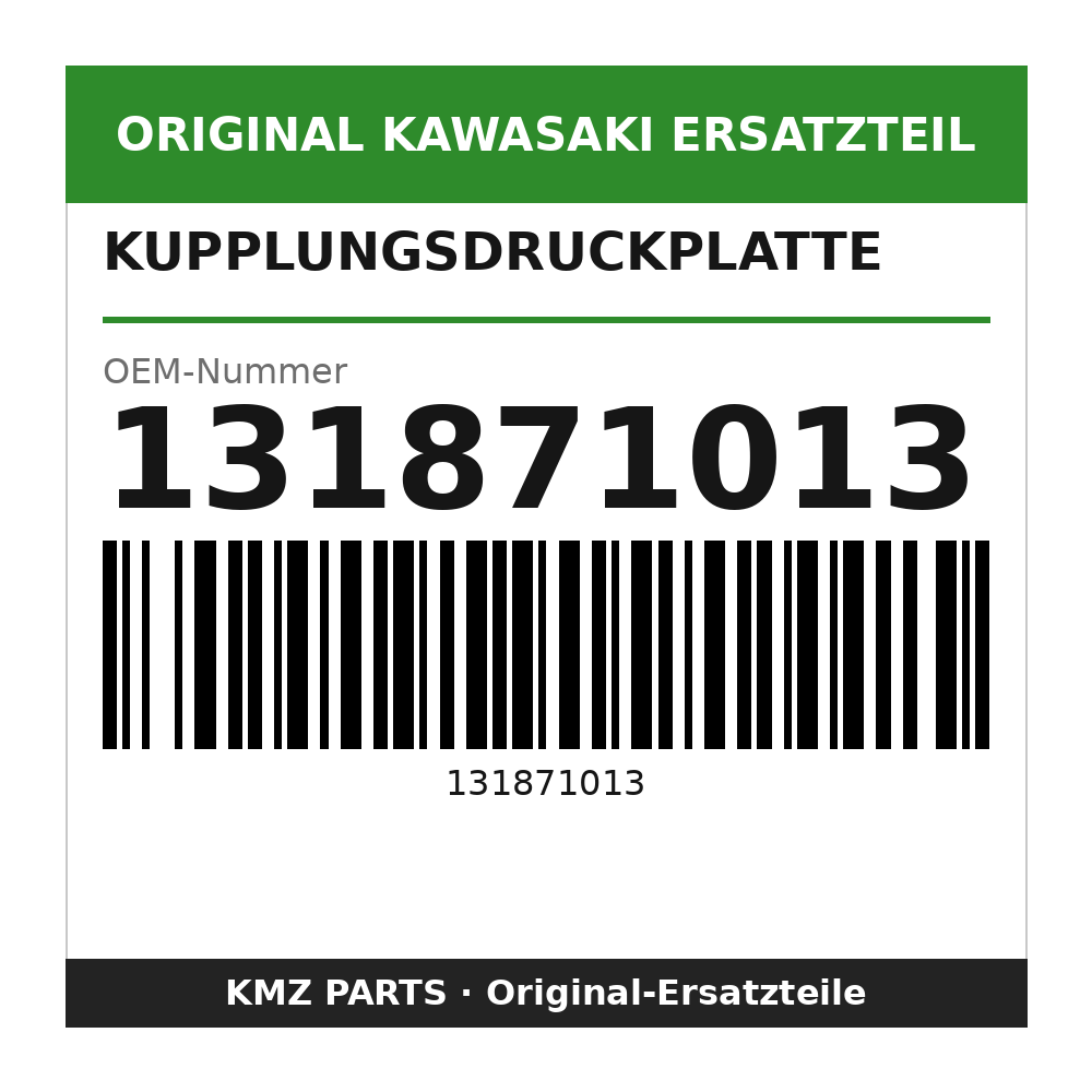 Kawasaki Kupplungsdruckplatte 131871013