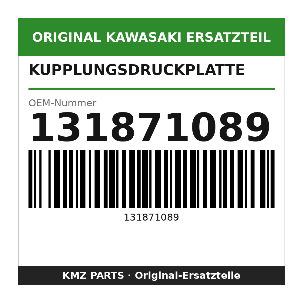 Kawasaki Kupplungsdruckplatte 131871089