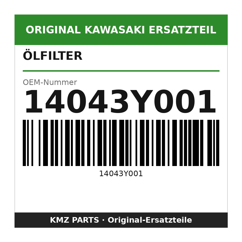 Kawasaki Ölfilter 14043Y001