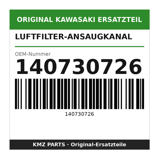Kawasaki Luftfilter-Ansaugkanal 140730726