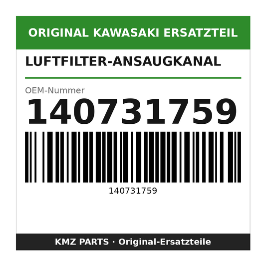 Kawasaki Luftfilter-Ansaugkanal 140731759