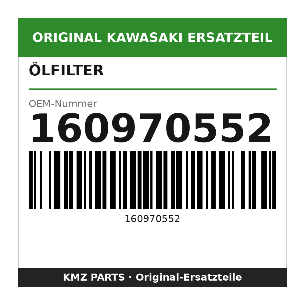 Kawasaki Ölfilter 160970552