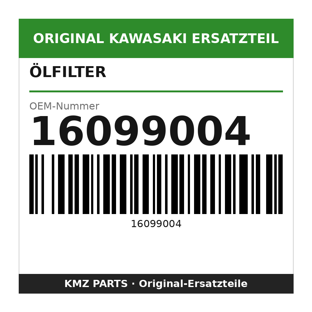 Kawasaki Ölfilter 16099004