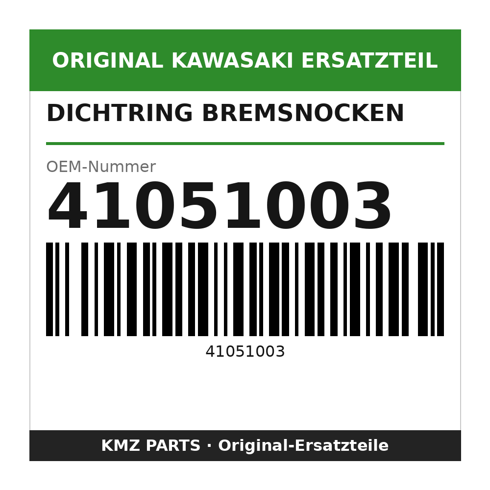 Kawasaki Dichtring Bremsnocken 41051003