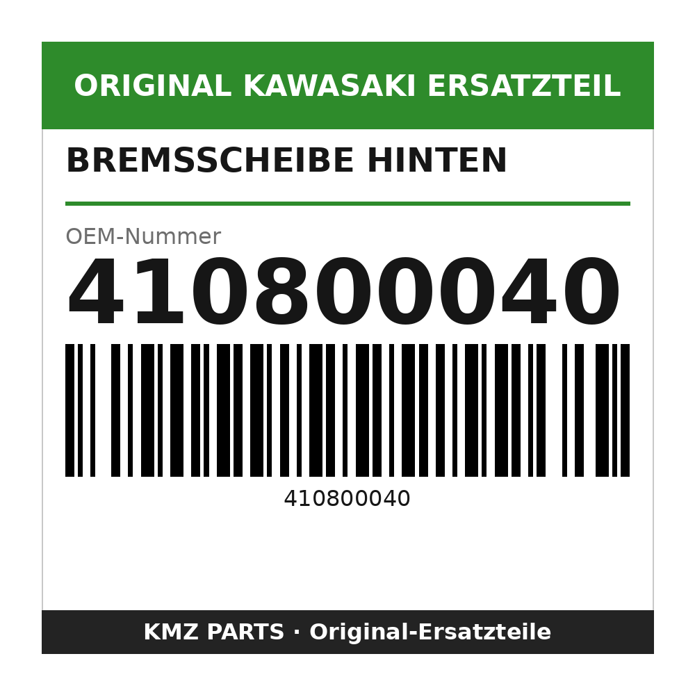 Kawasaki Bremsscheibe hinten 410800040