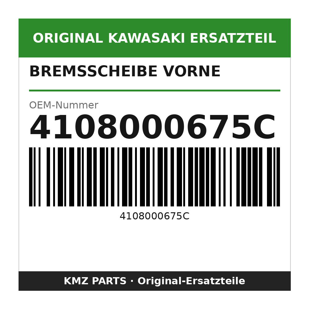 Kawasaki Bremsscheibe vorne 4108000675C