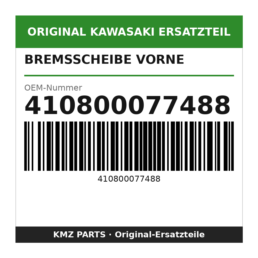 Kawasaki Bremsscheibe vorne 410800077488