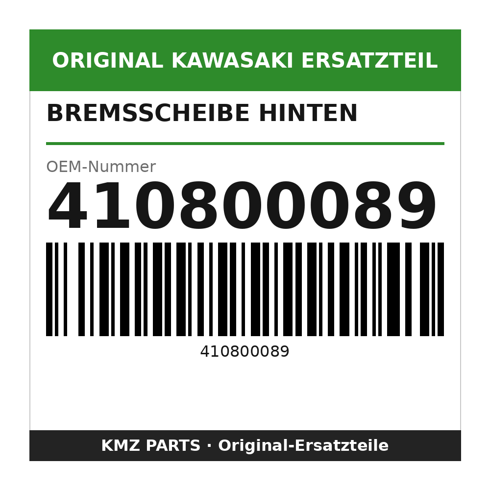 Kawasaki Bremsscheibe hinten 410800089