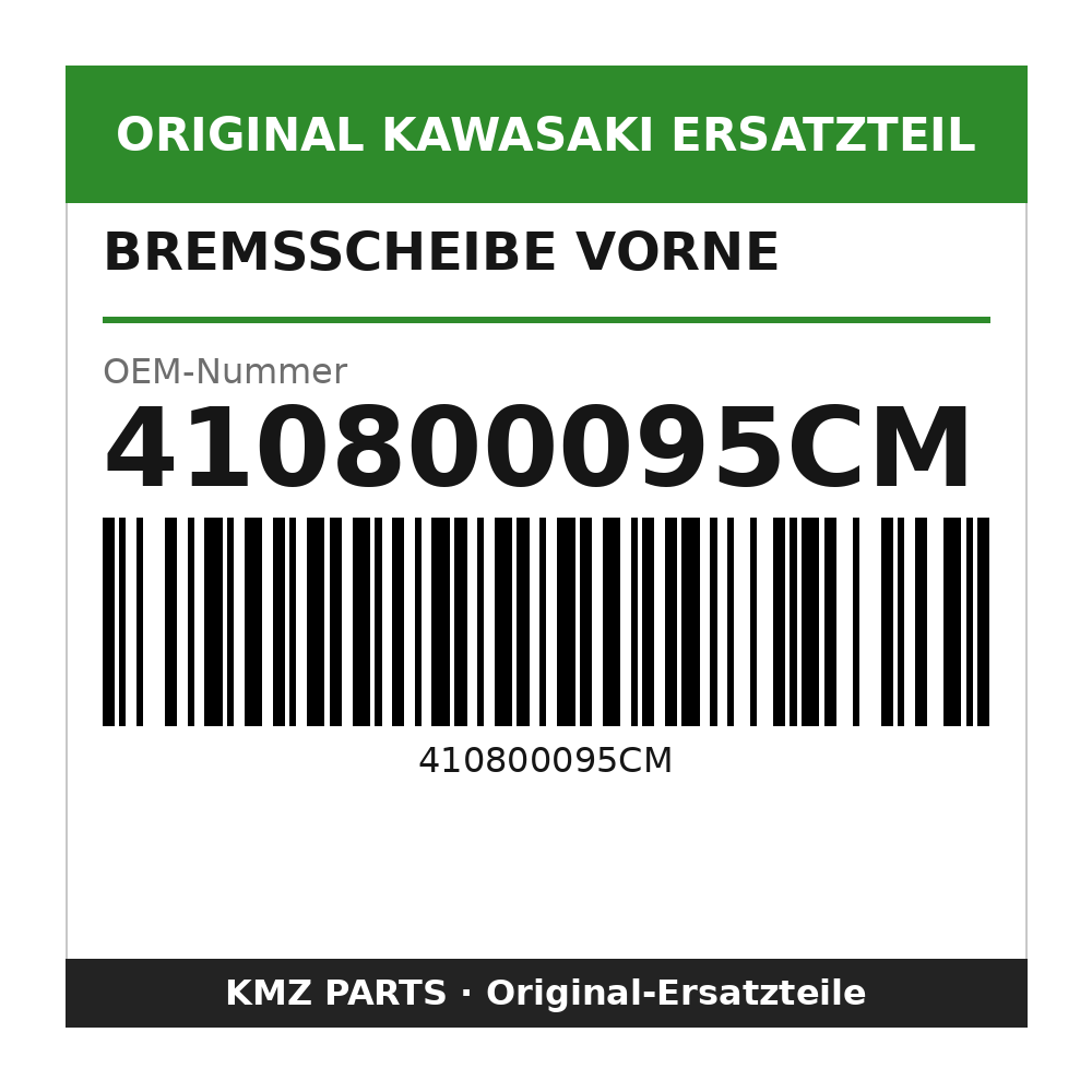 Kawasaki Bremsscheibe vorne 410800095CM
