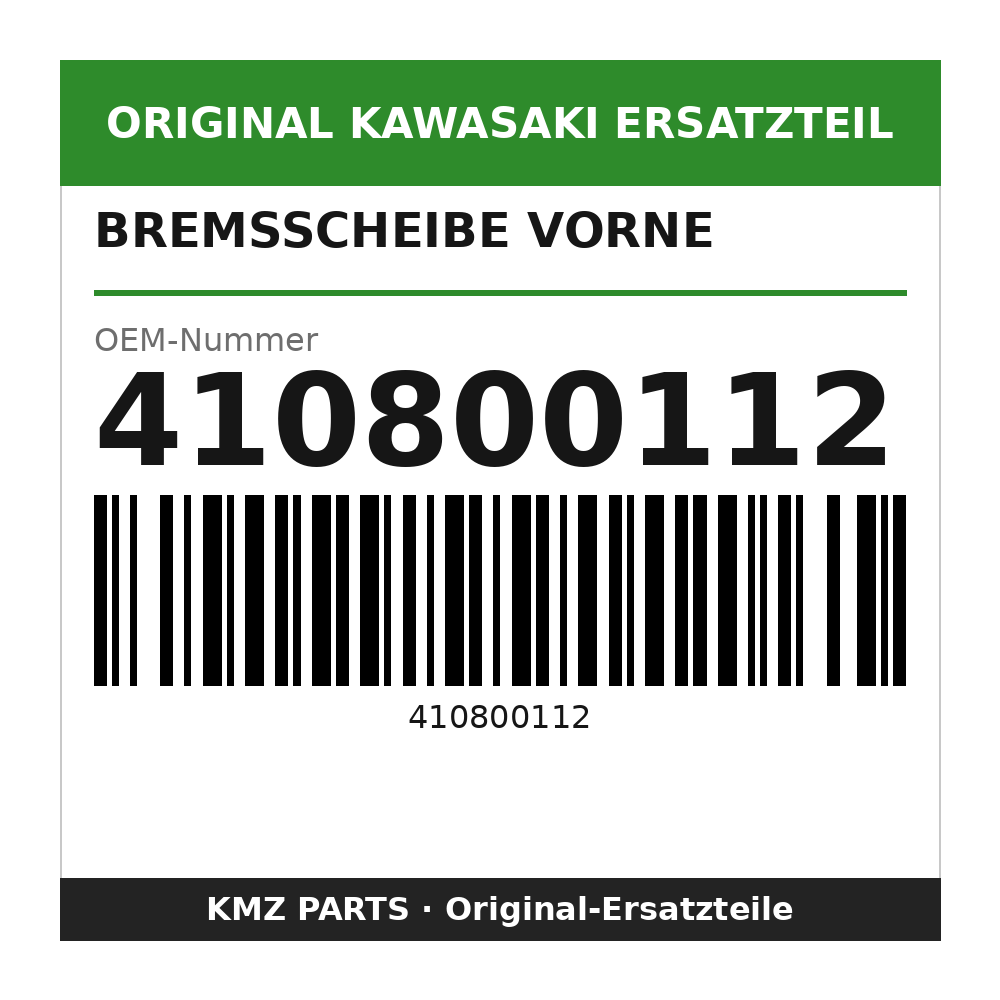 Kawasaki Bremsscheibe vorne 410800112