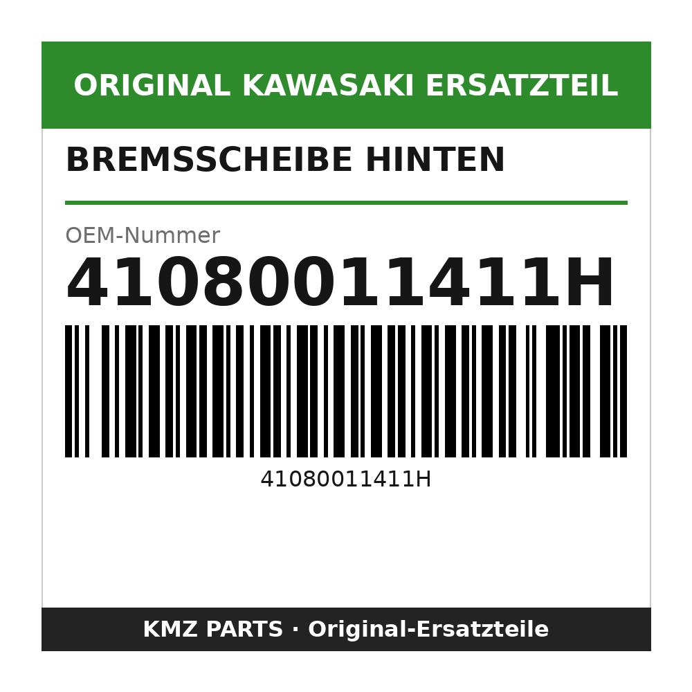 Kawasaki Bremsscheibe hinten 41080011411H