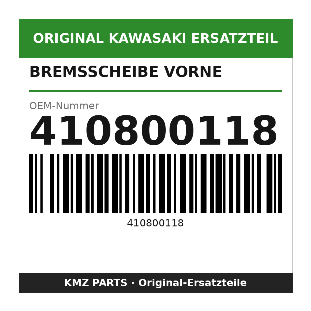 Kawasaki Bremsscheibe vorne 410800118