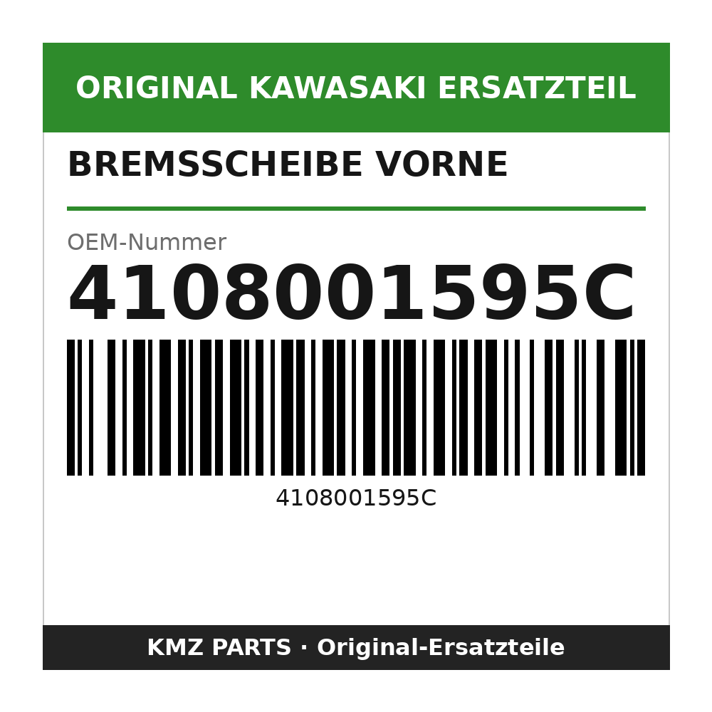 Kawasaki Bremsscheibe vorne 4108001595C