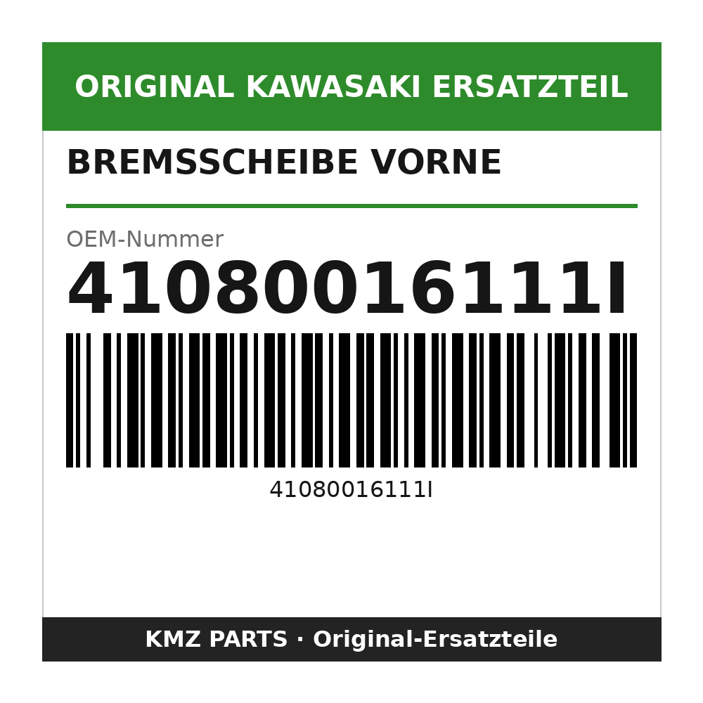 Kawasaki Bremsscheibe vorne 41080016111I