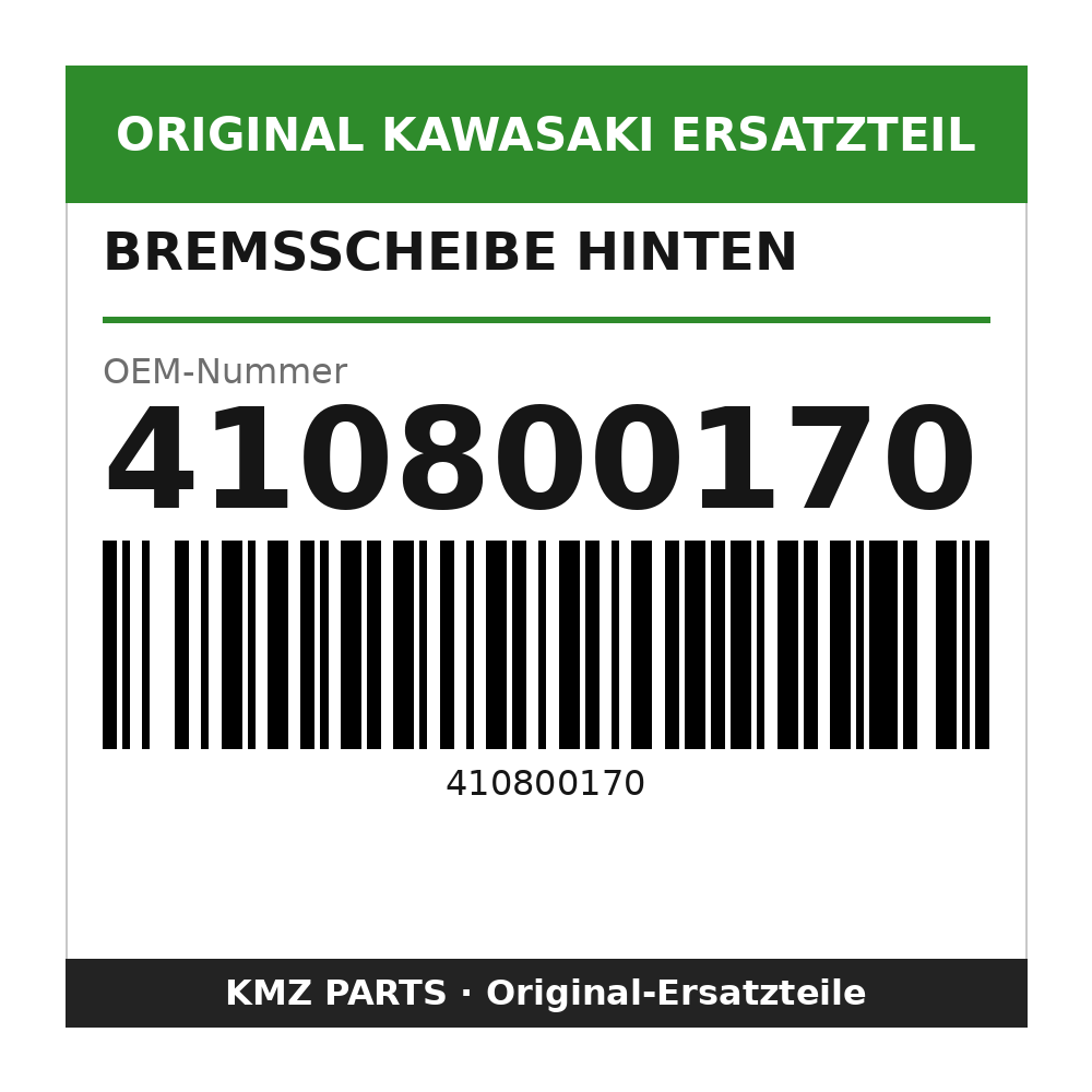 Kawasaki Bremsscheibe hinten 410800170