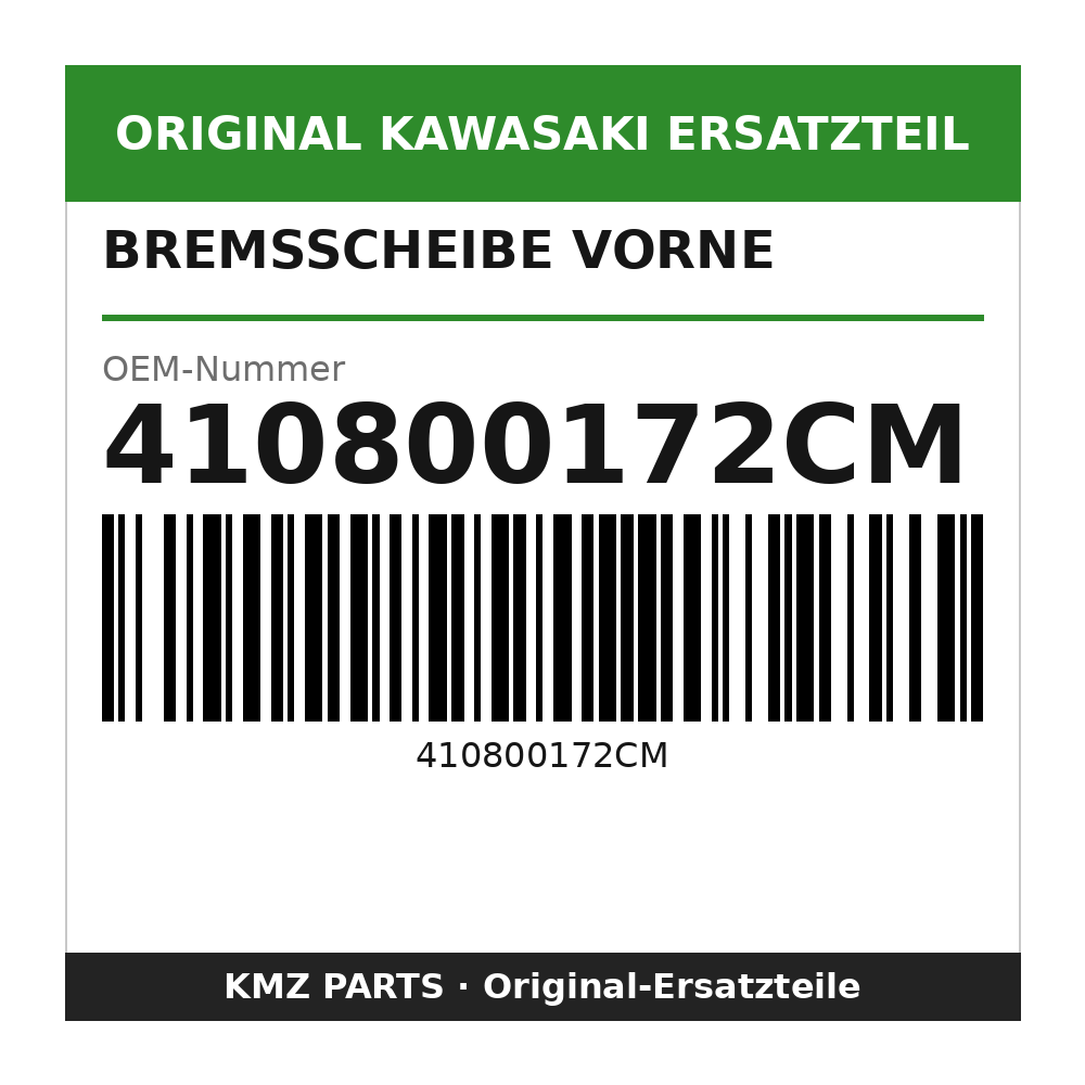 Kawasaki Bremsscheibe vorne 410800172CM