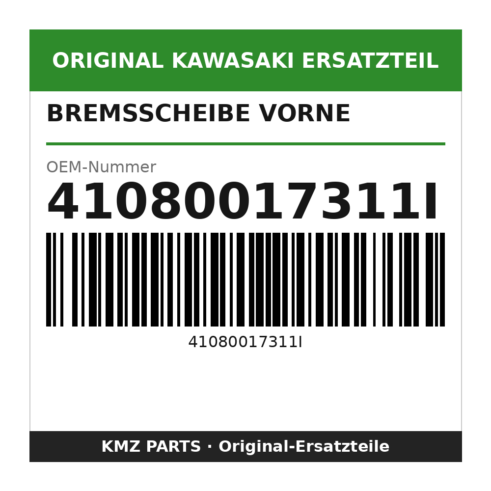 Kawasaki Bremsscheibe vorne 41080017311I