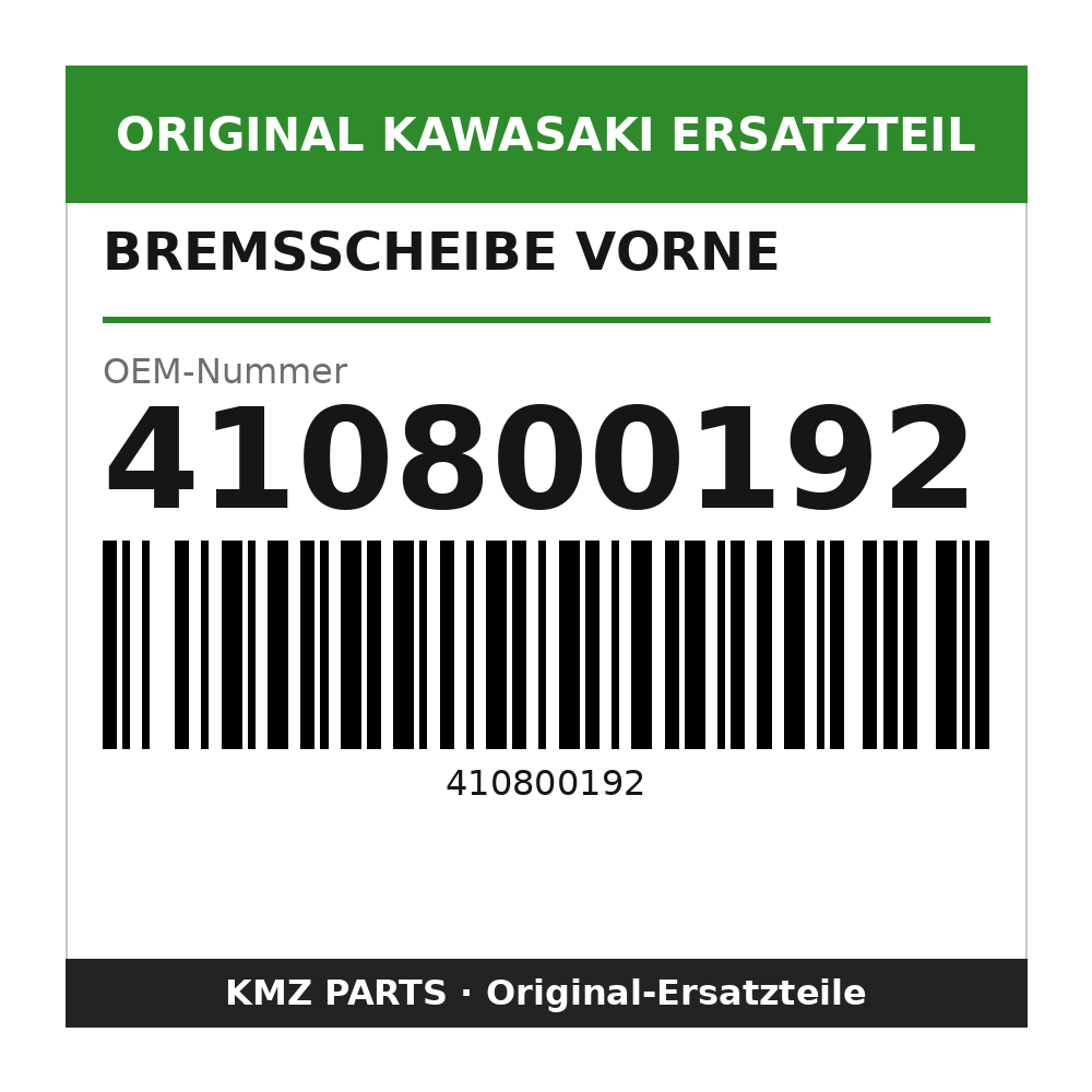 Kawasaki Bremsscheibe vorne 410800192