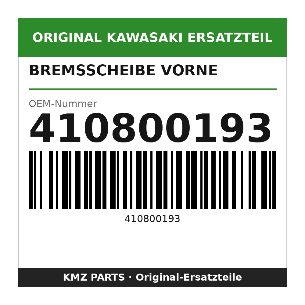 Kawasaki Bremsscheibe vorne 410800193