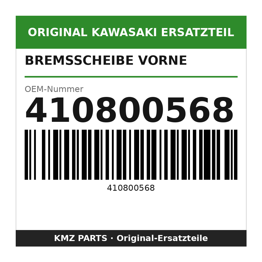 Kawasaki Bremsscheibe vorne 410800568