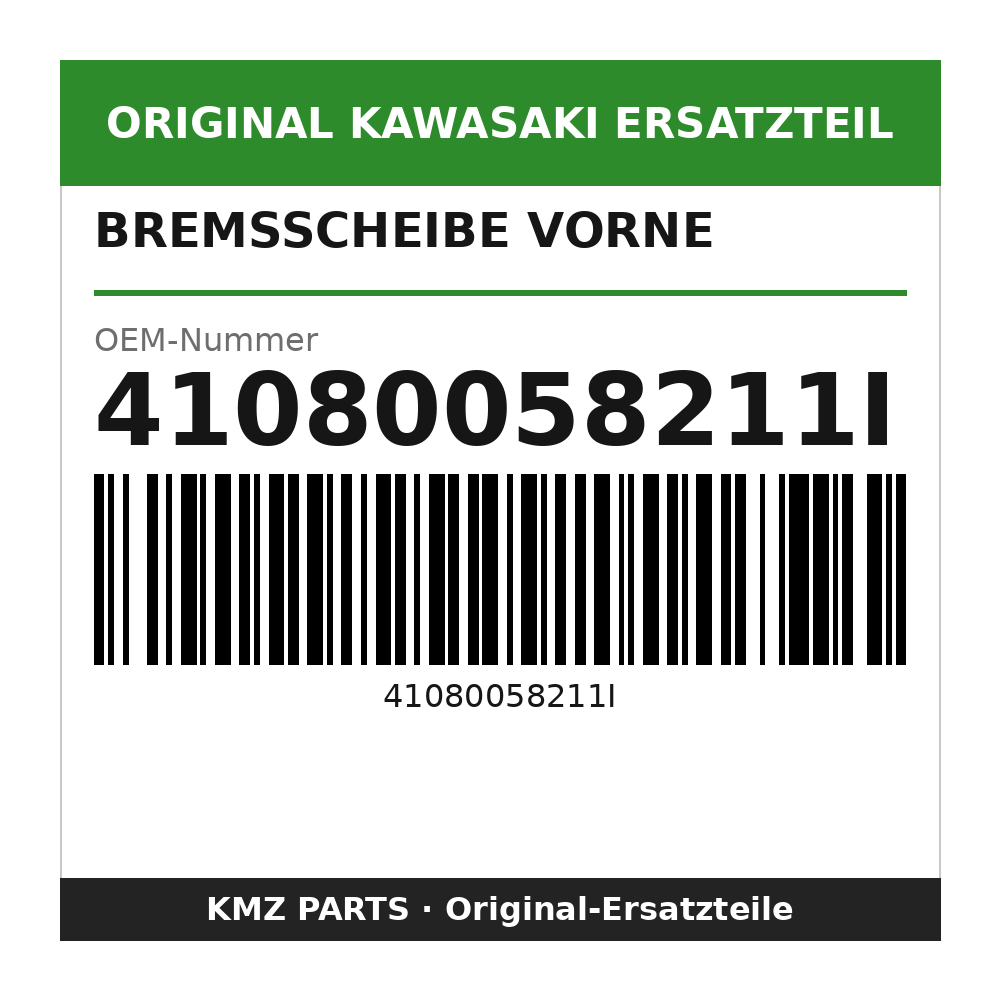 Kawasaki Bremsscheibe vorne 41080058211I