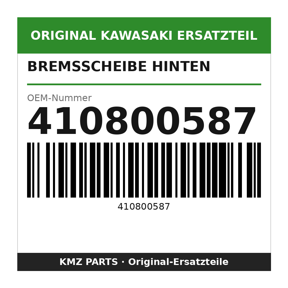 Kawasaki Bremsscheibe hinten 410800587