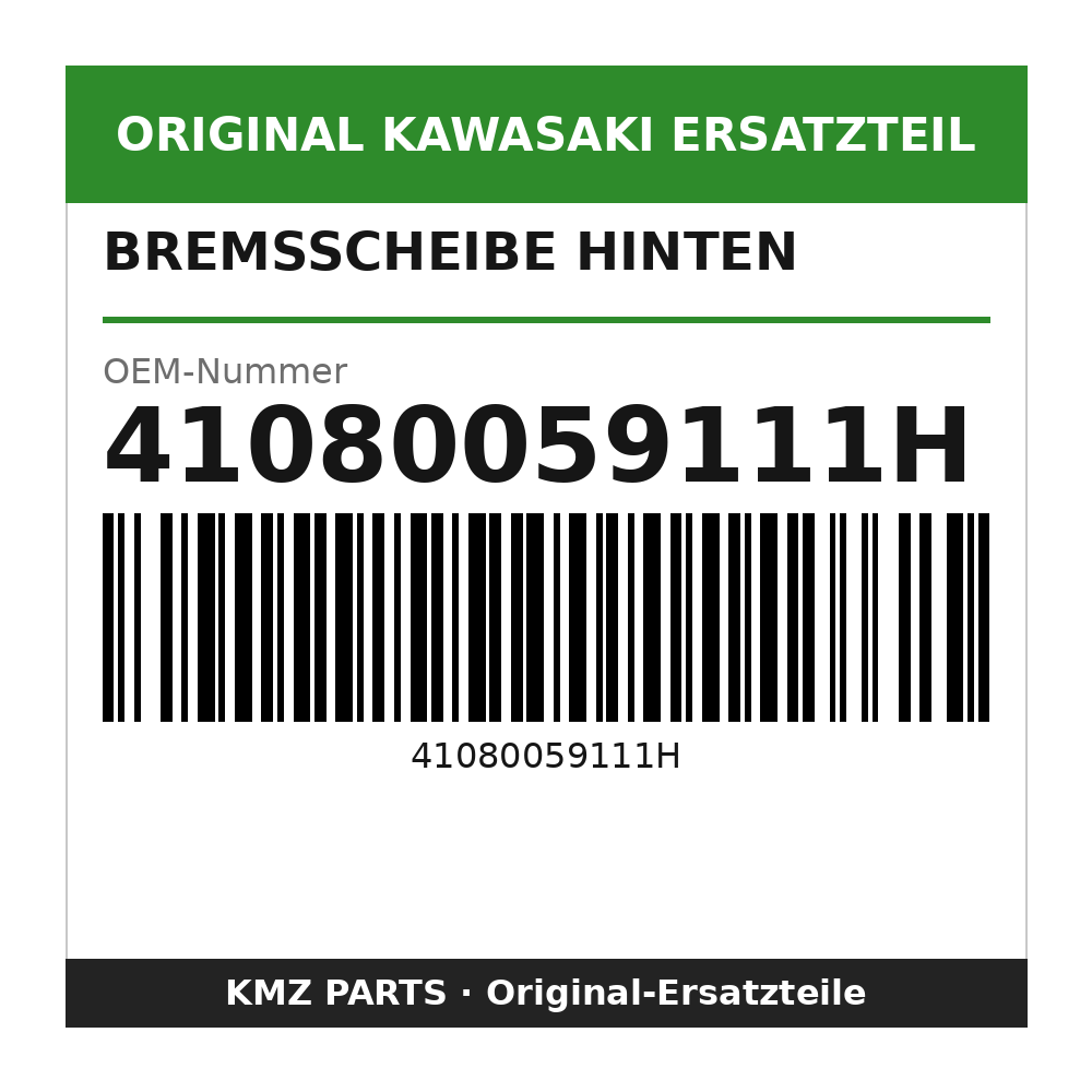 Kawasaki Bremsscheibe hinten 41080059111H