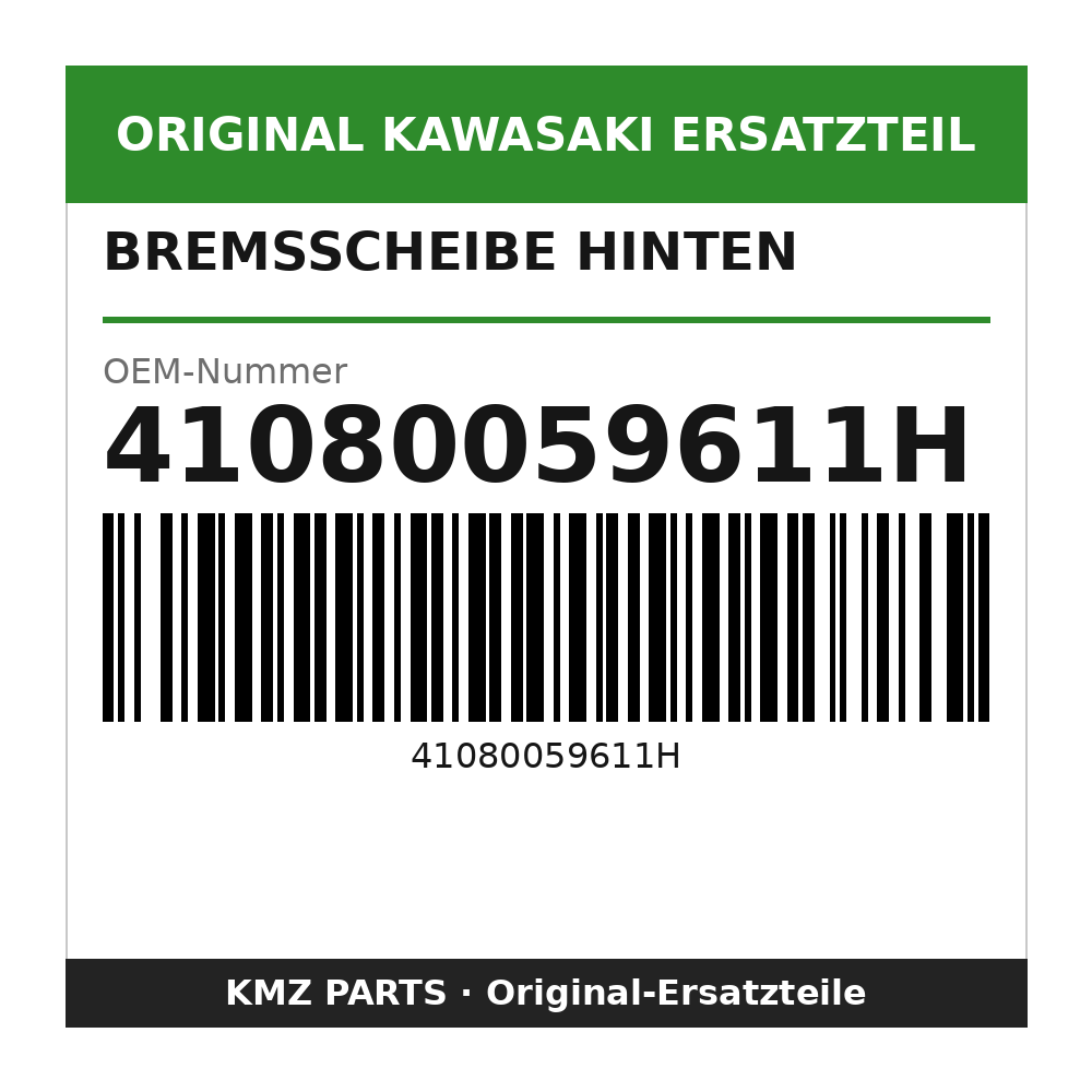 Kawasaki Bremsscheibe hinten 41080059611H