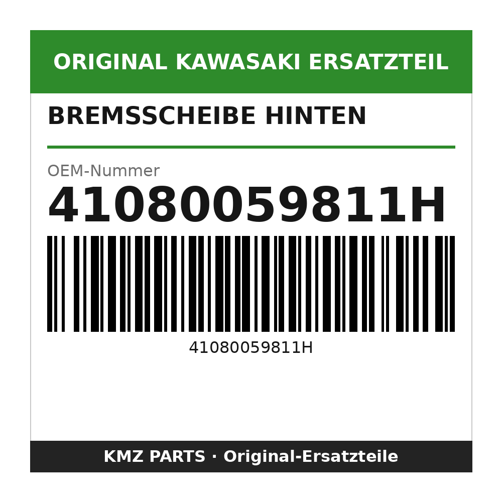 Kawasaki Bremsscheibe hinten 41080059811H