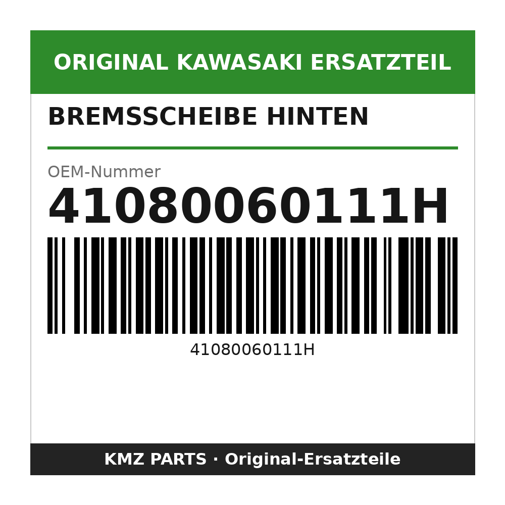 Kawasaki Bremsscheibe hinten 41080060111H