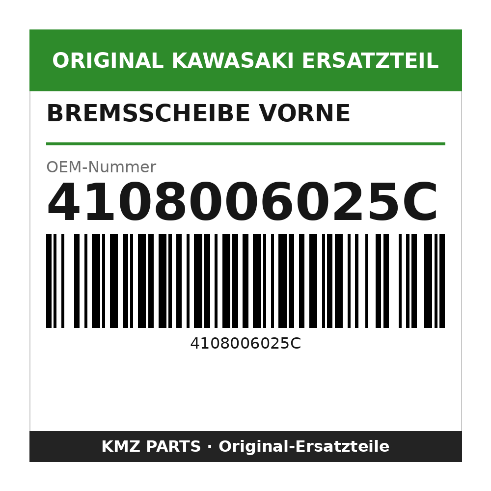 Kawasaki Bremsscheibe vorne 4108006025C