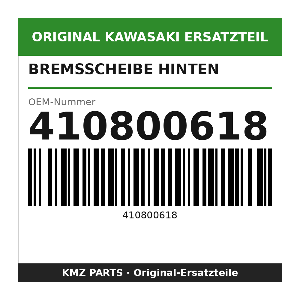 Kawasaki Bremsscheibe hinten 240 mm 410800618