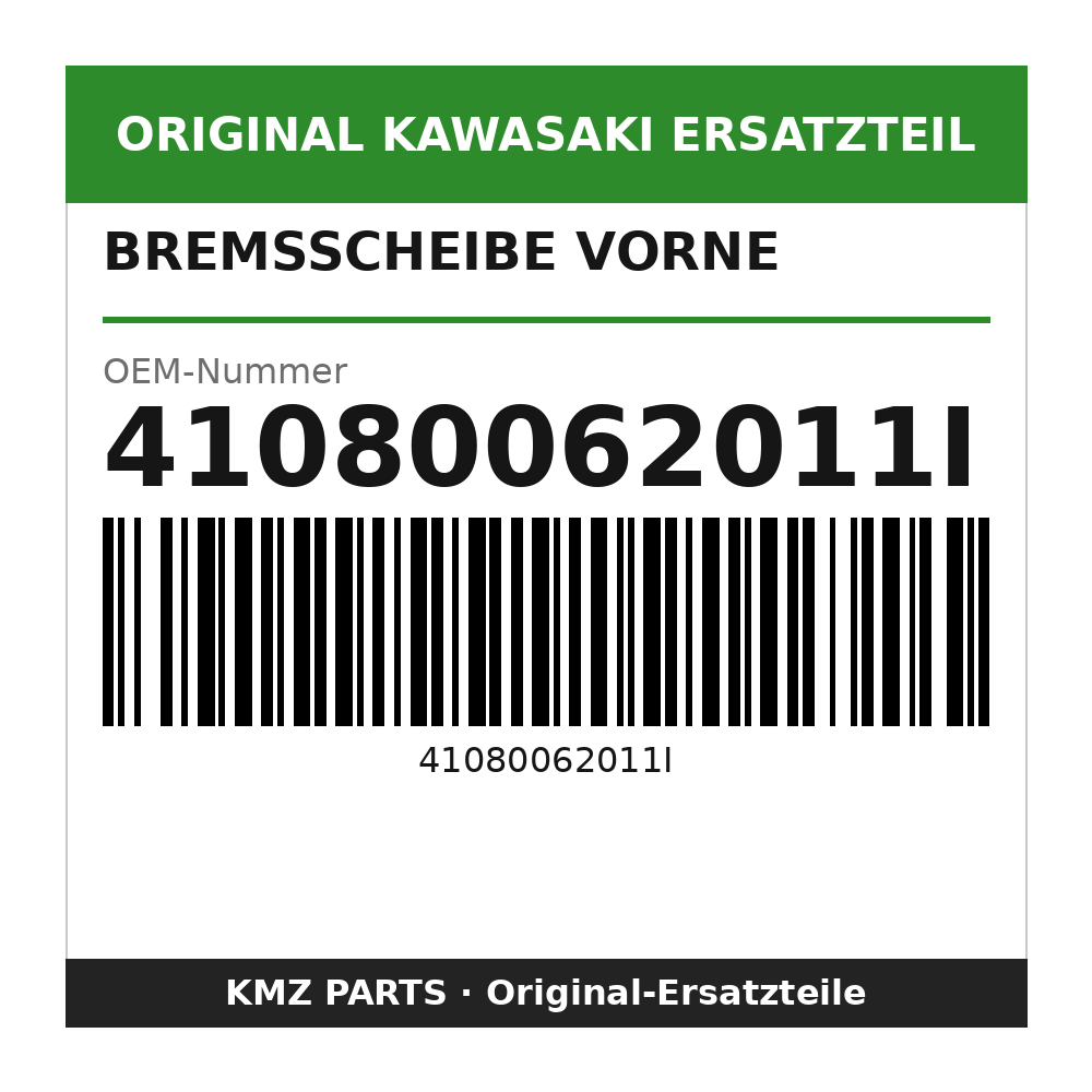 Kawasaki Bremsscheibe vorne 41080062011I