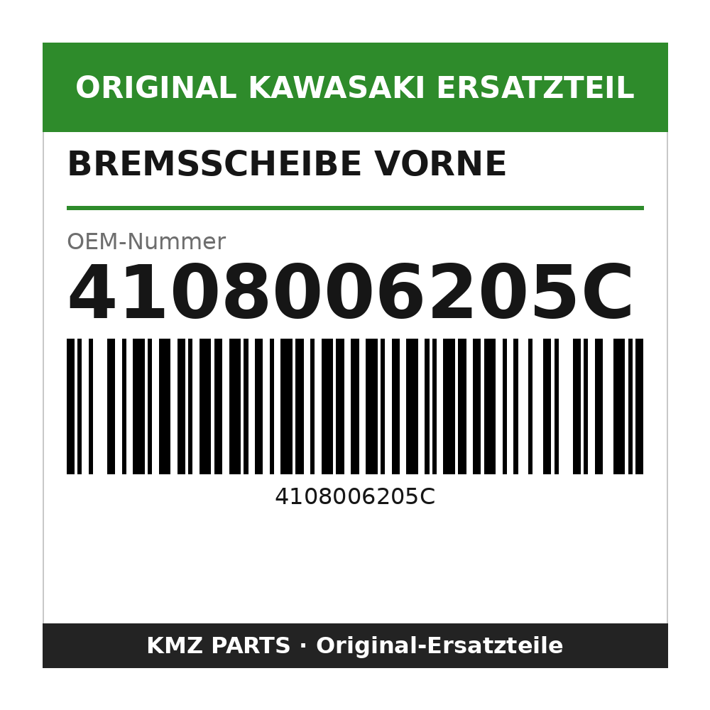 Kawasaki Bremsscheibe vorne 4108006205C