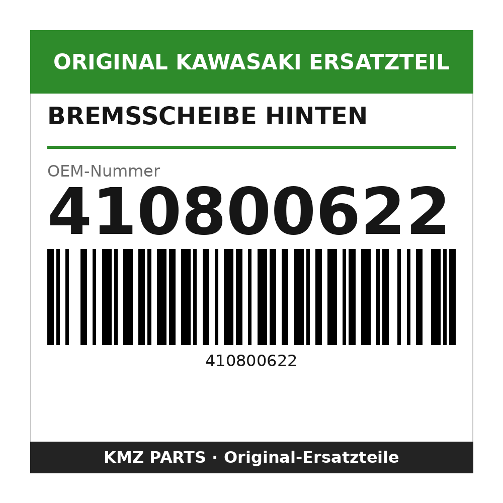Kawasaki Bremsscheibe hinten 410800622