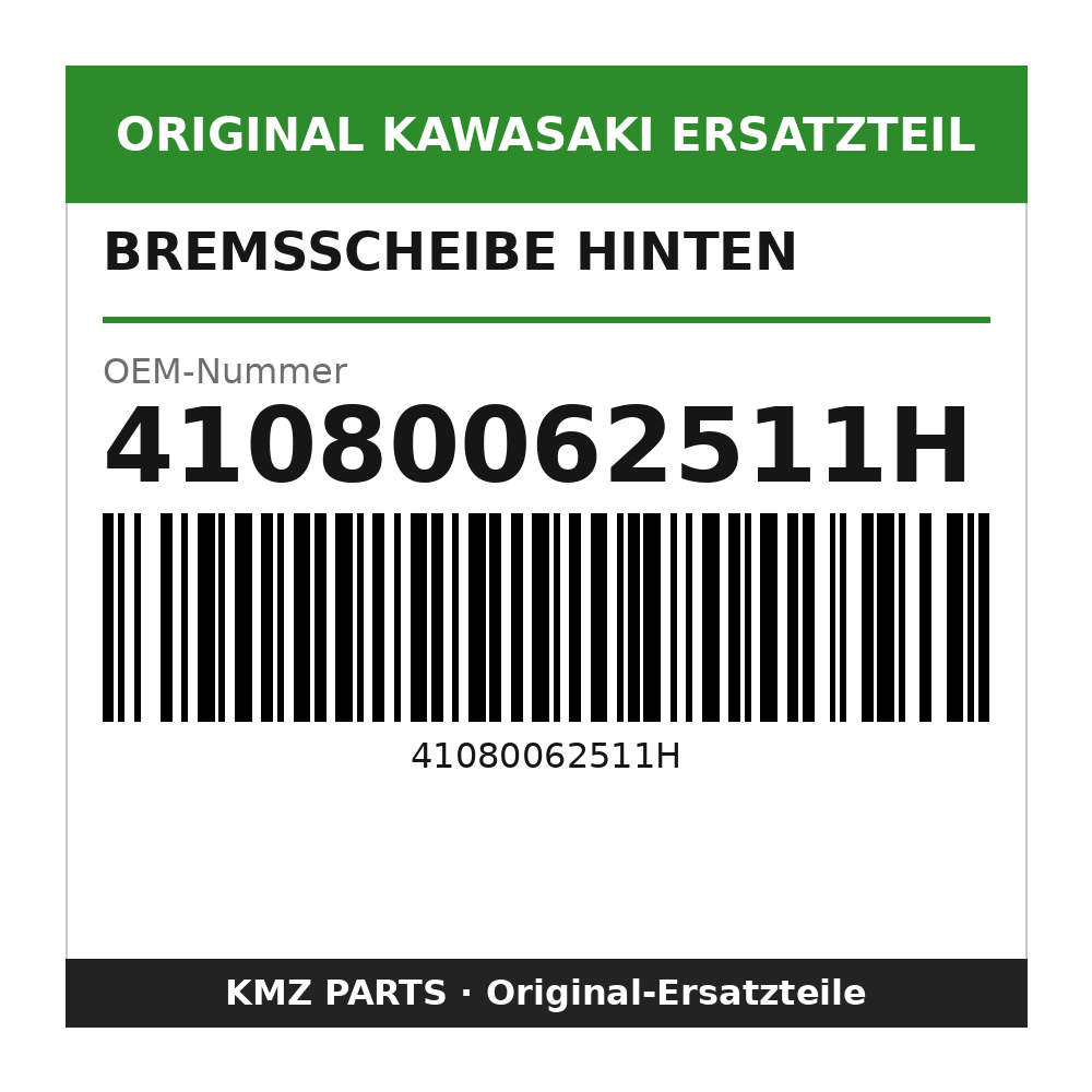 Kawasaki Bremsscheibe hinten 41080062511H