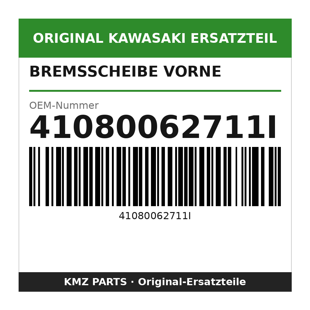 Kawasaki Bremsscheibe vorne 41080062711I