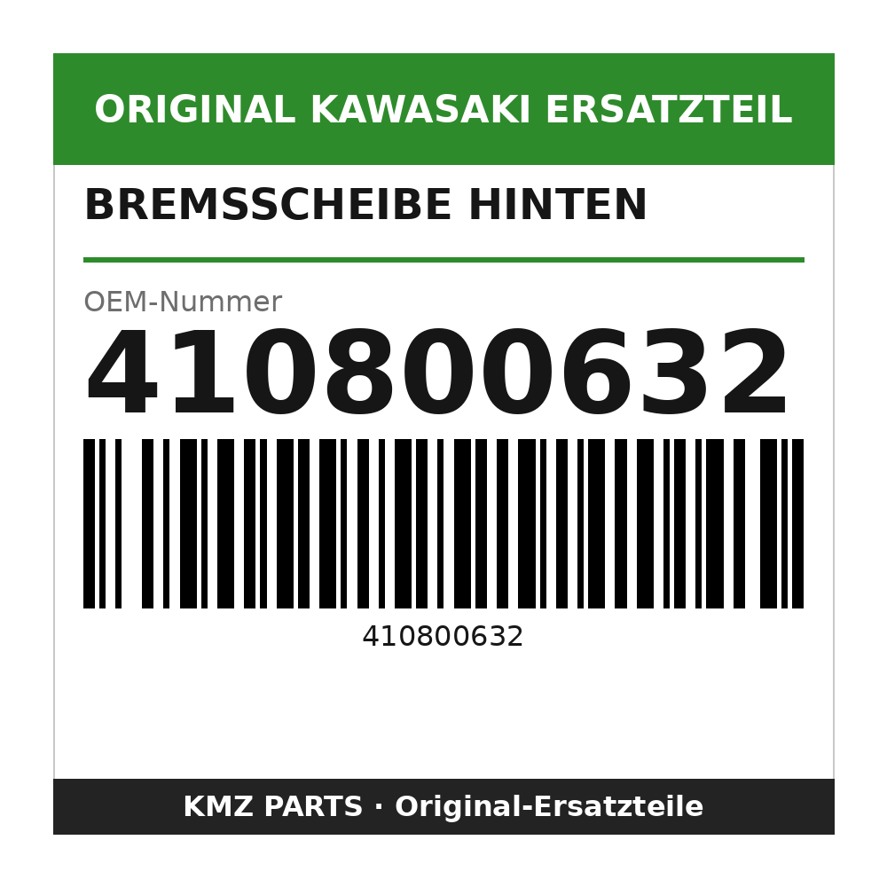 Kawasaki Bremsscheibe hinten 410800632