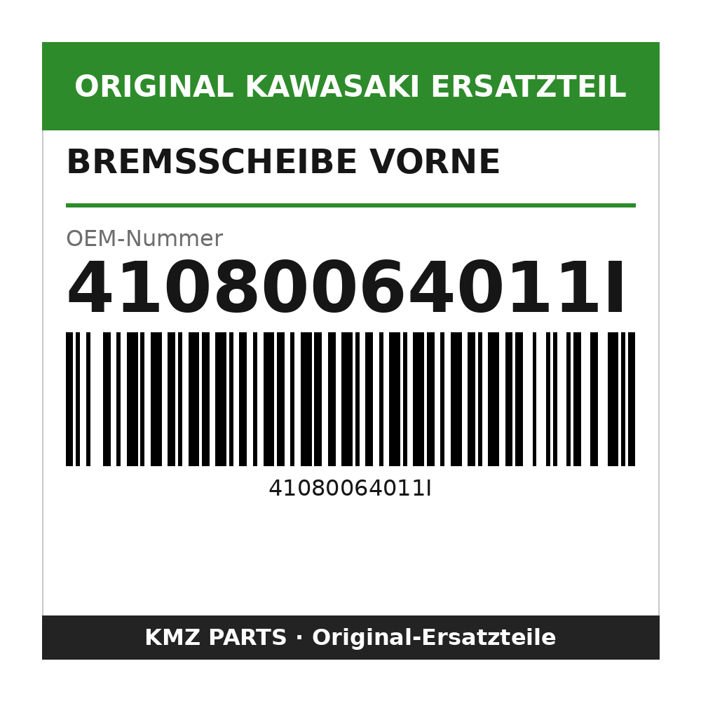 Kawasaki Bremsscheibe vorne 41080064011I