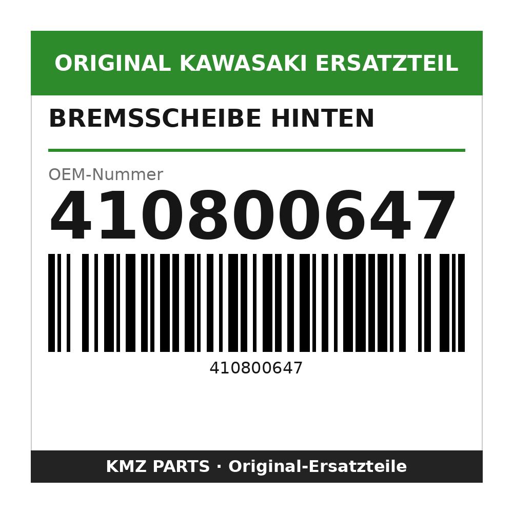 Kawasaki Bremsscheibe hinten 410800647