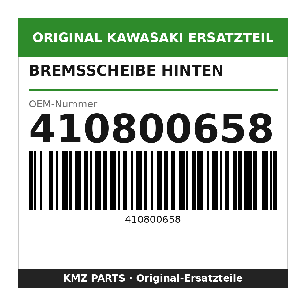 Kawasaki Bremsscheibe hinten 410800658