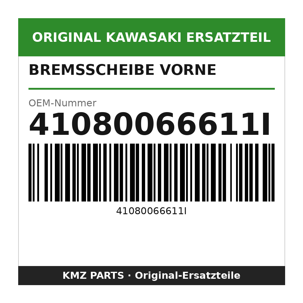 Kawasaki Bremsscheibe vorne 41080066611I